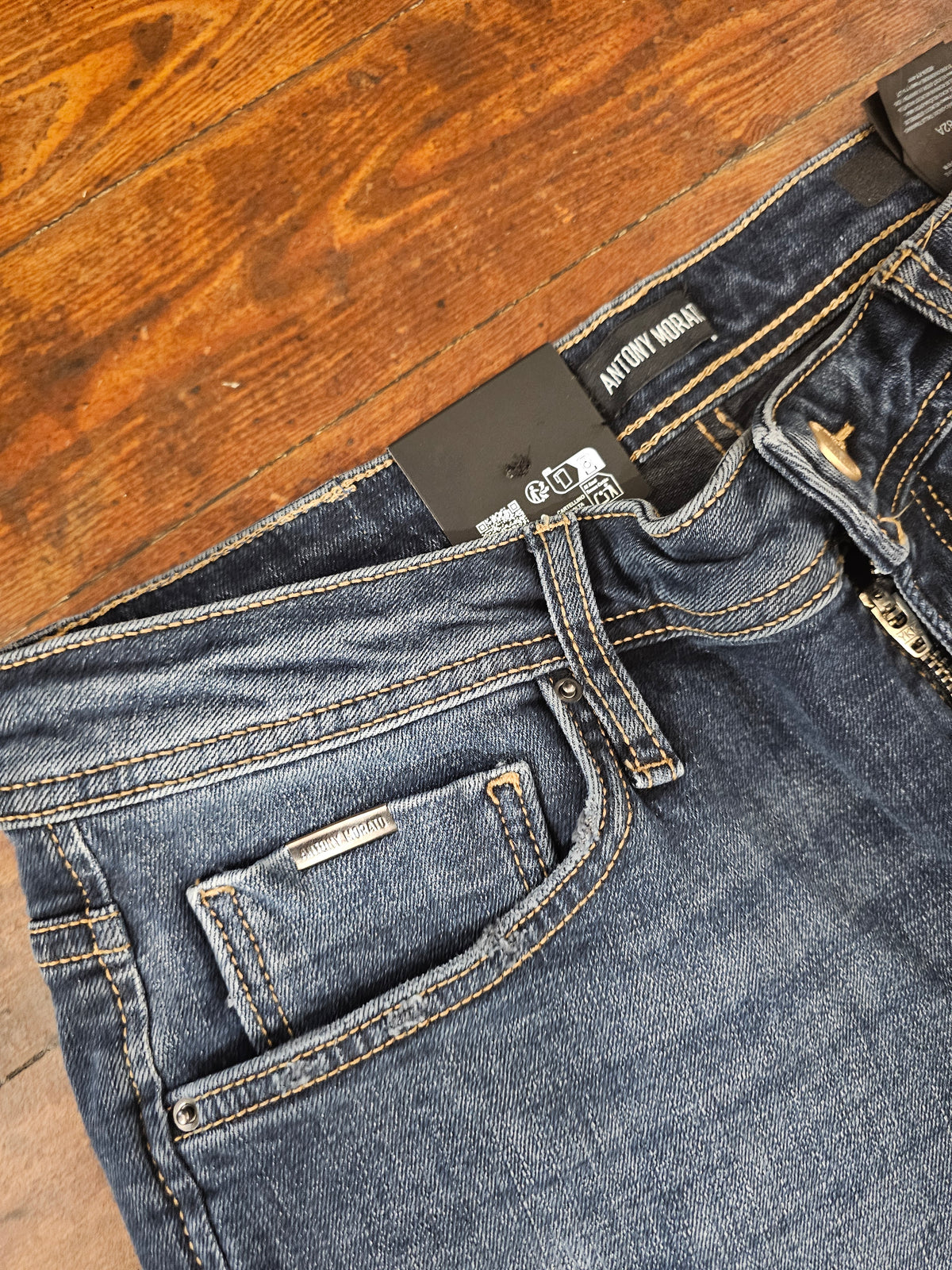 JEANS OZZY TAPPERD GOLD BLU
