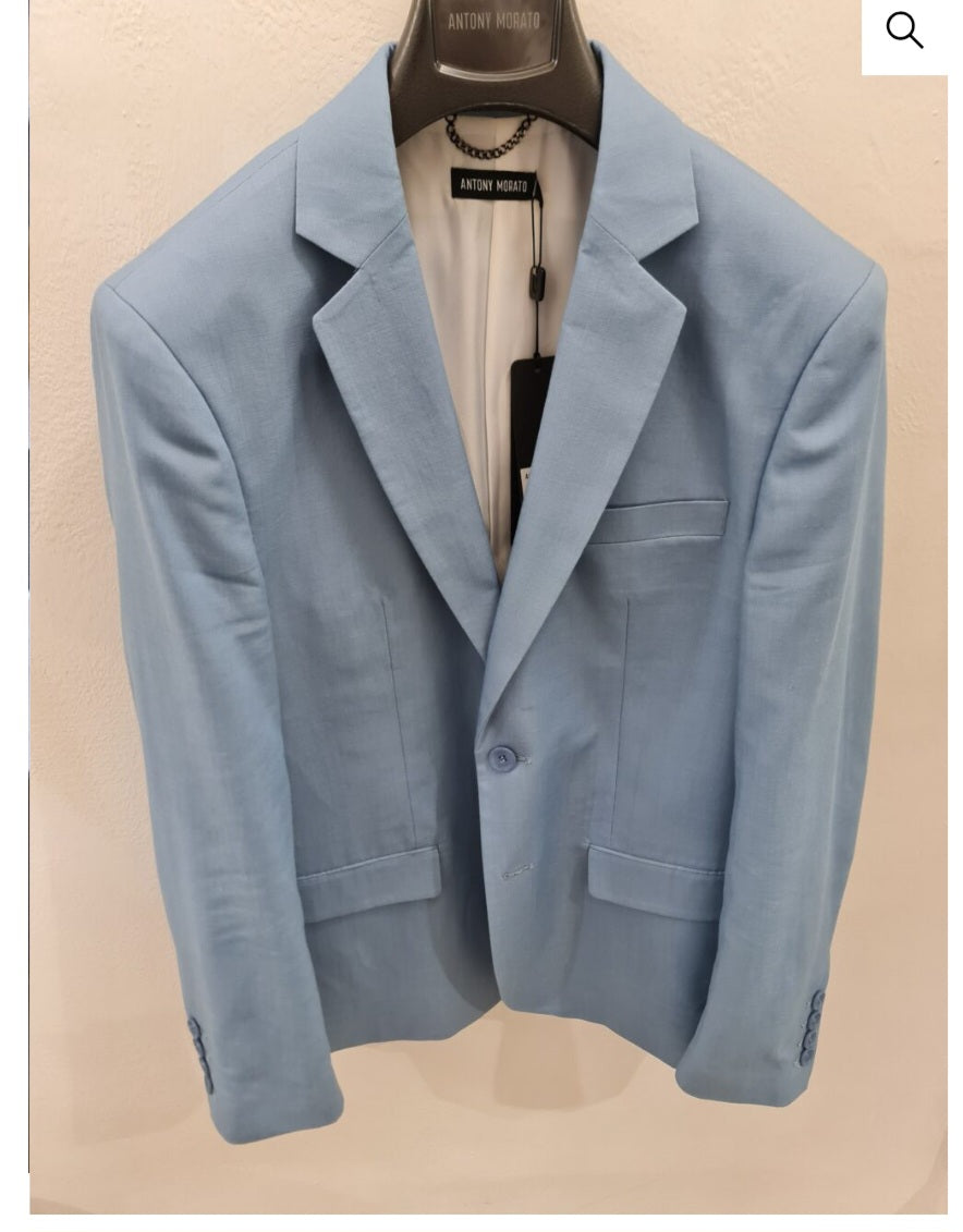 GIACCA MORATO COTONE AZZURRA