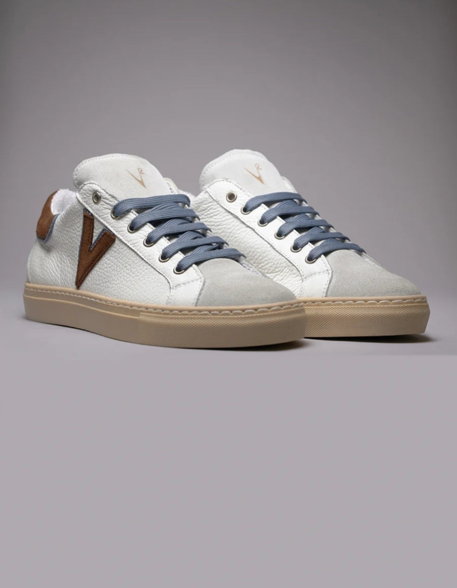 SNEAKERS BICOLOR LACCIO CONTRASTO AZZURRO