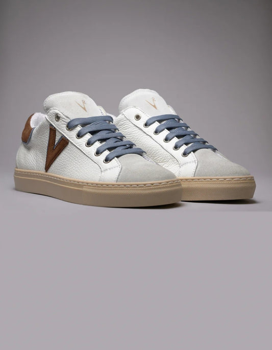 SNEAKERS BICOLOR LACCIO CONTRASTO AZZURRO