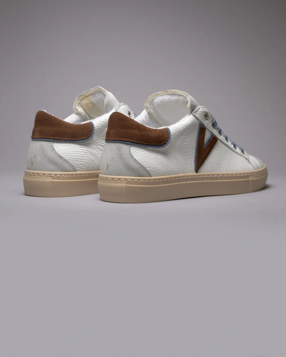 SNEAKERS BICOLOR LACCIO CONTRASTO AZZURRO