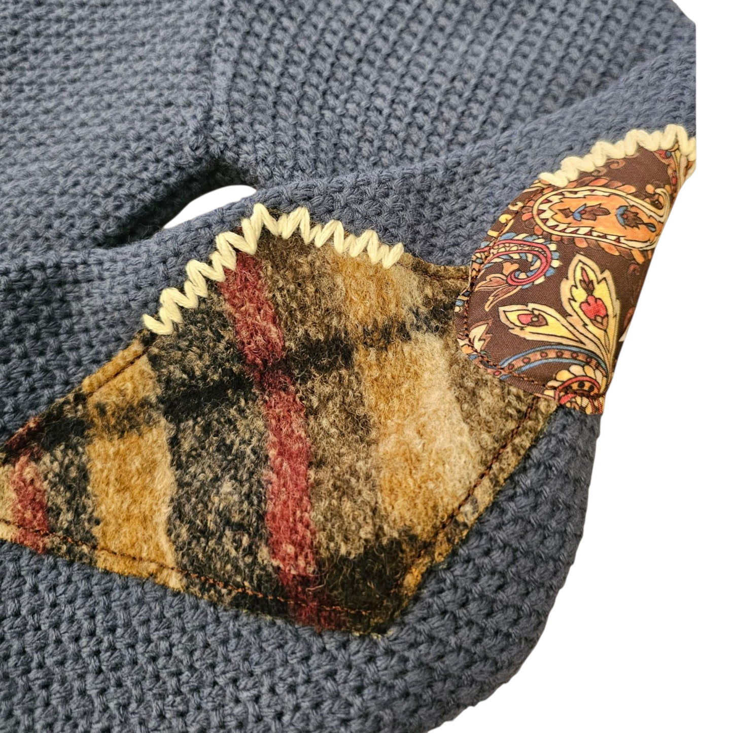 MAGLIA PUNTO RISO POLVERE CON TOPPE