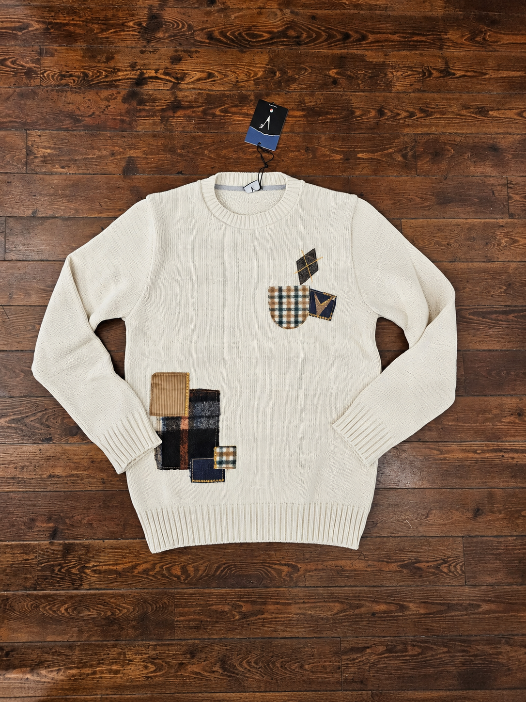 MAGLIONE BURRO MULTIPATCH