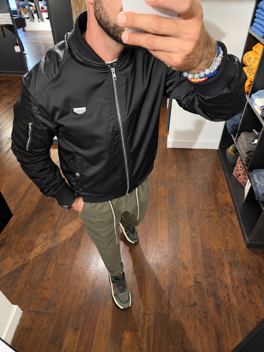 BOMBER TECNICO NERO SORONA
