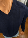 MAGLIA SCOLLO V CON MOTIVO