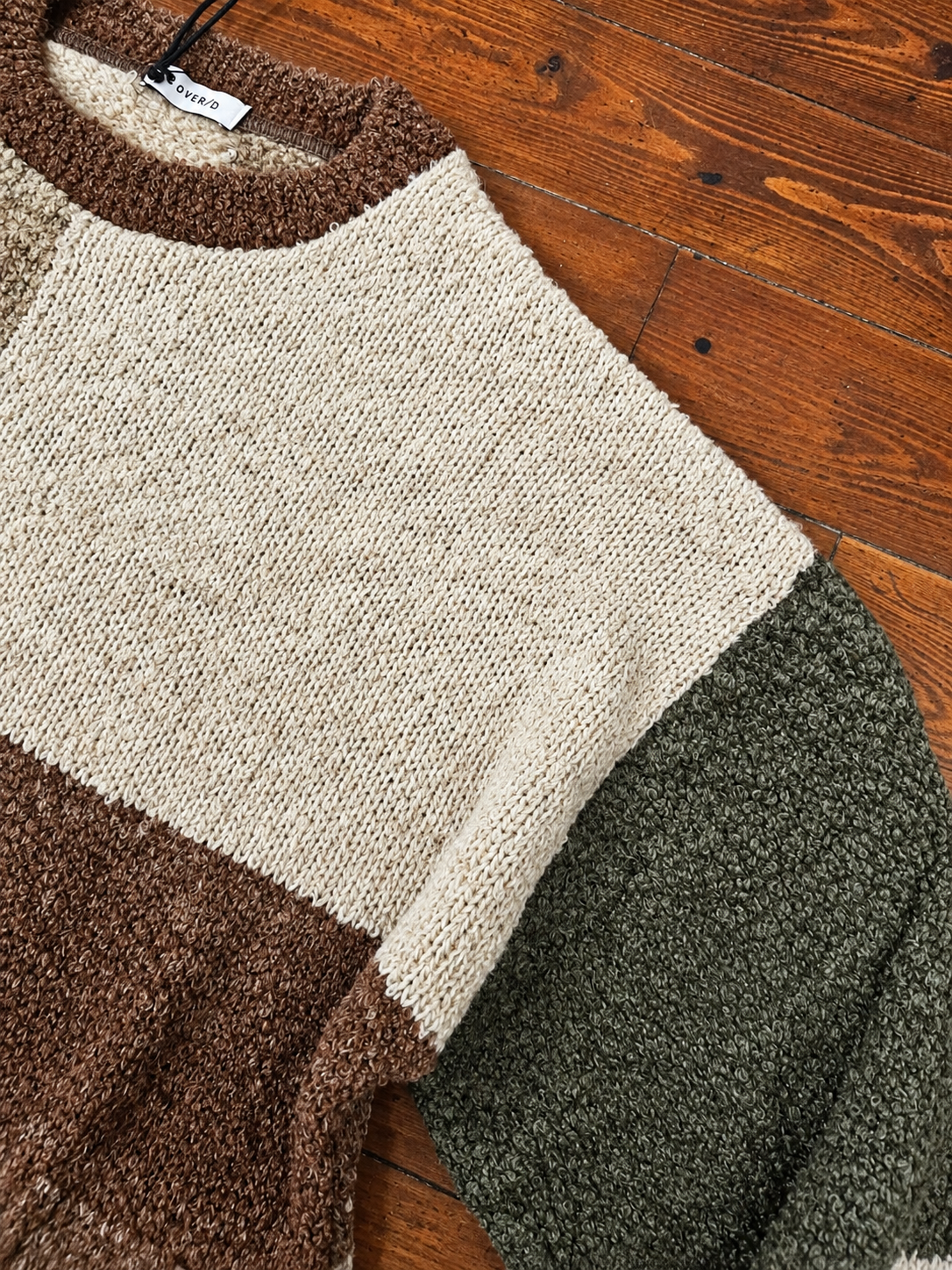 MAGLIA BLOCK INTARSIO