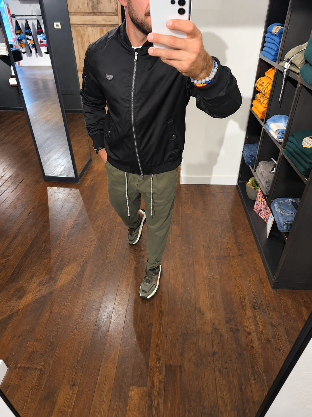 BOMBER TECNICO NERO SORONA