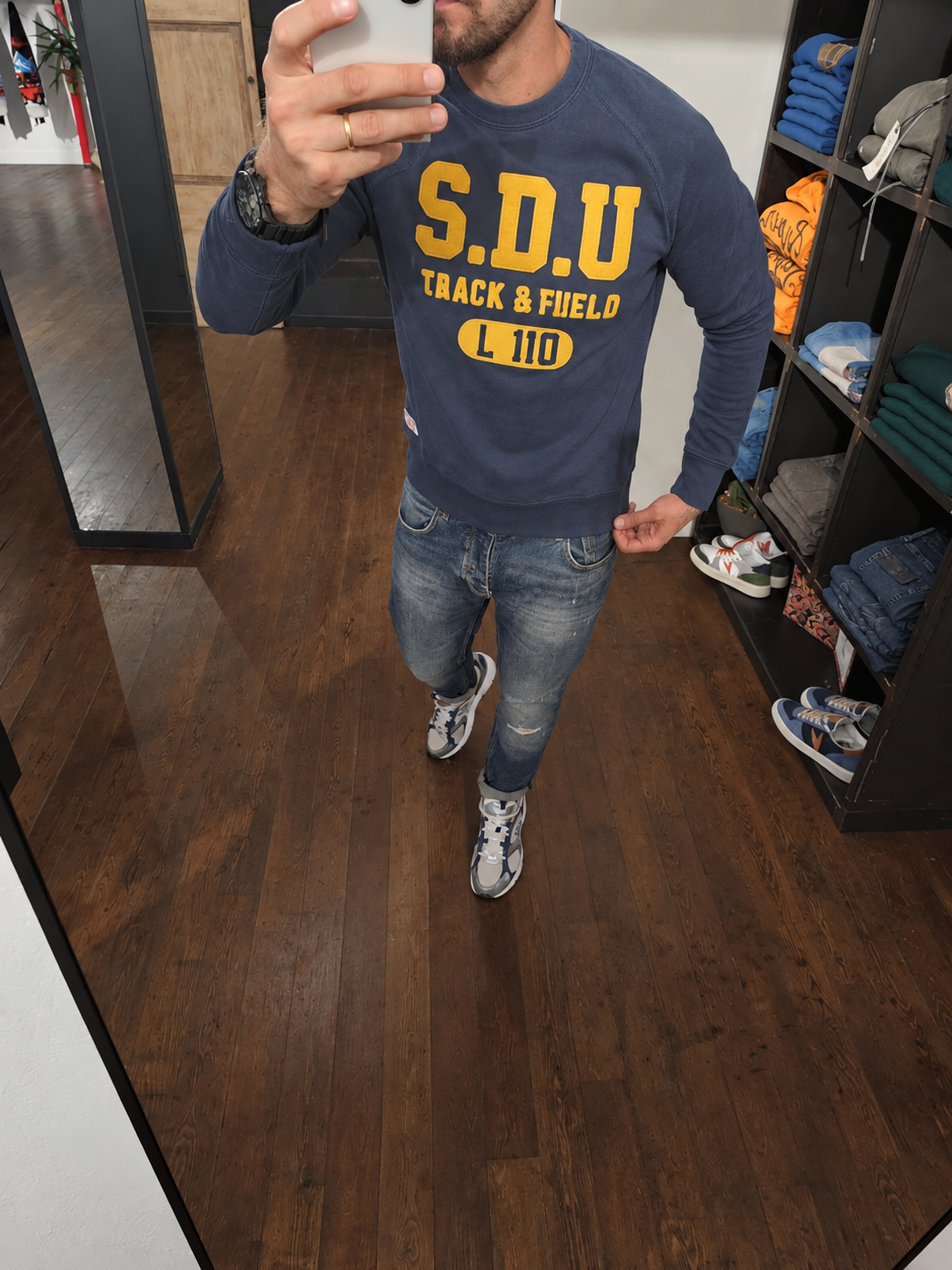 FELPA ATHLETIC BLU