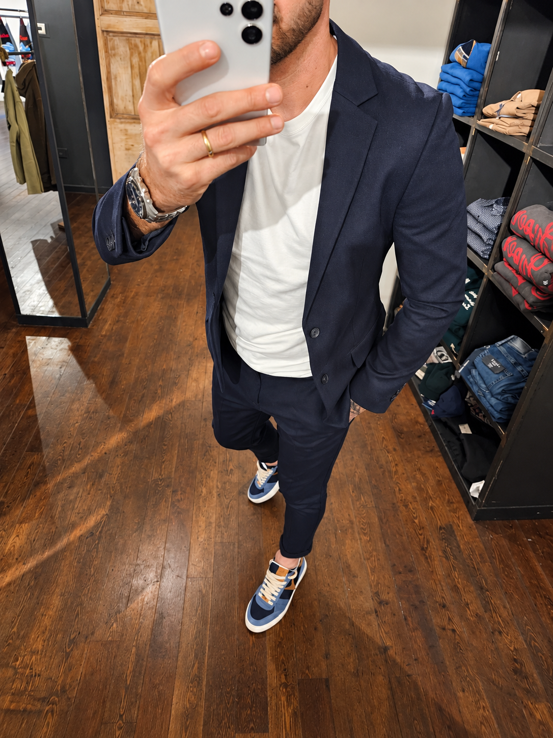 ABITO BLU TWILL SUPERFLEX