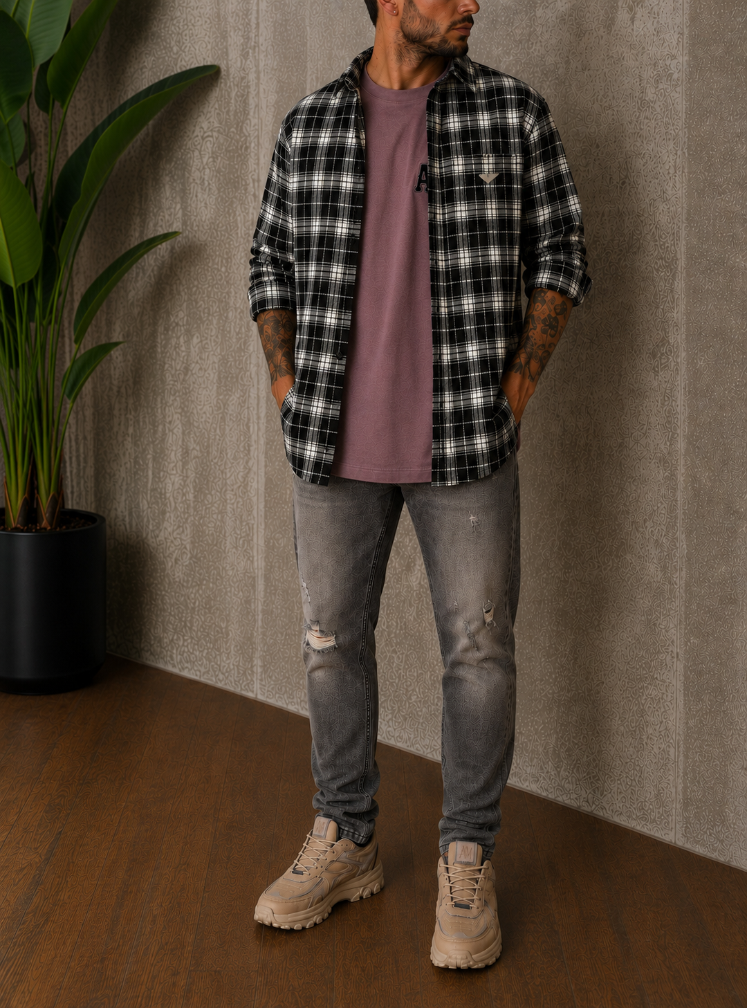 CAMICIONE CHECK MONTREAL