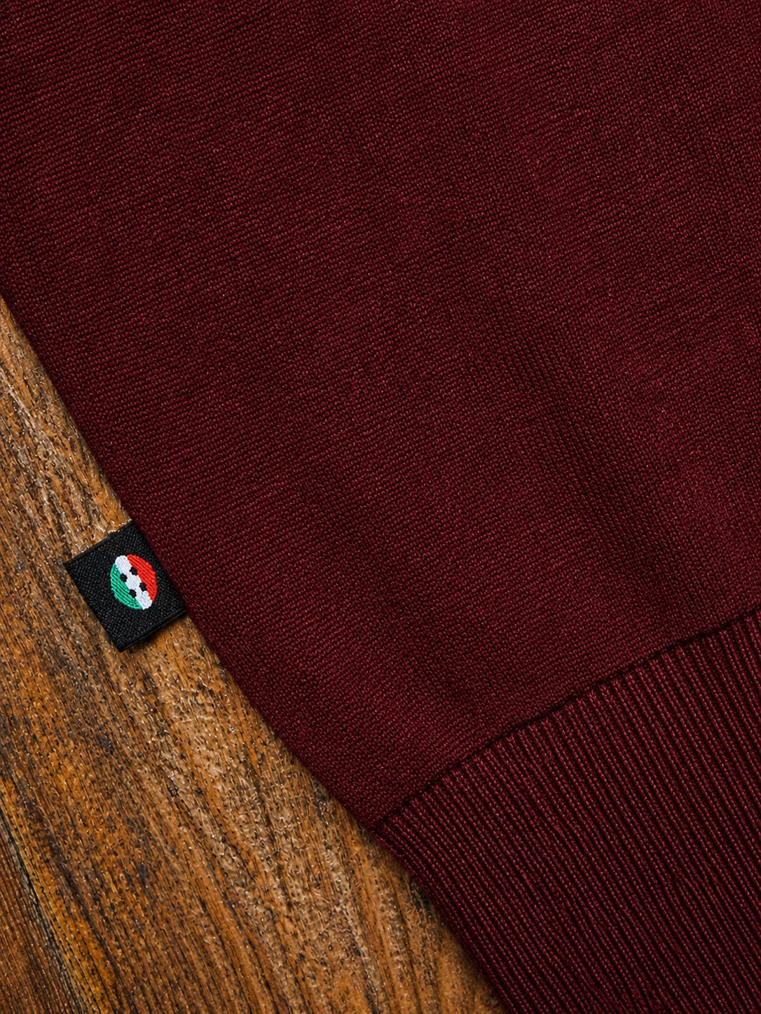 MAGLIONCINO BORDEAUX TASCHINO A CONTRASTO