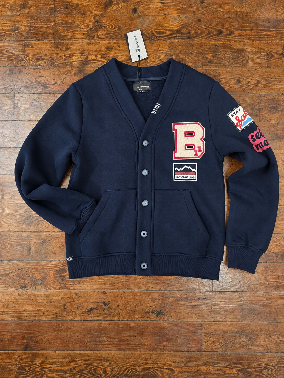 CARDIGAN IN FELPA TOPPE