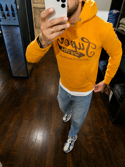 FELPA GIALLA SUPERDRY