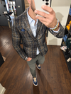 GIACCA LANETTA QUADRI BL11