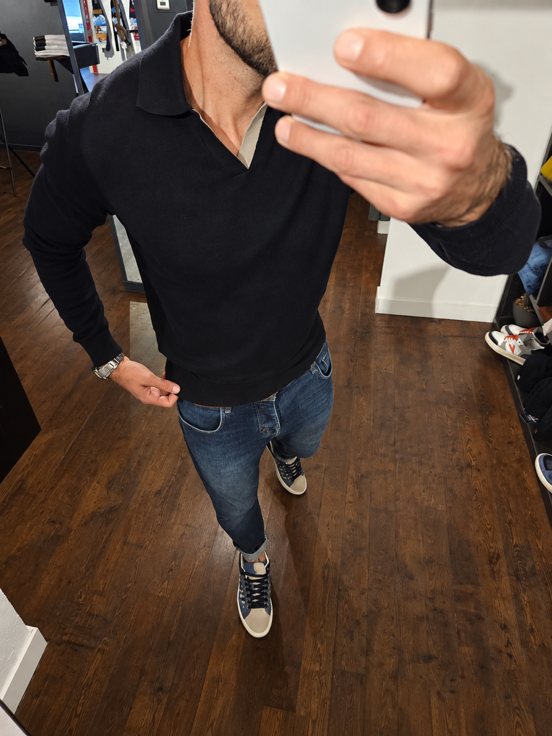 POLO IN MAGLIA MANICA LUNGA
