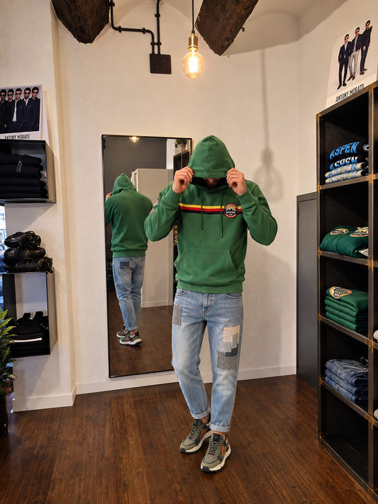 FELPA SUPERDRY BOSTON GREEN