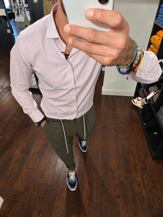 CAMICIA RIGA ROSSA