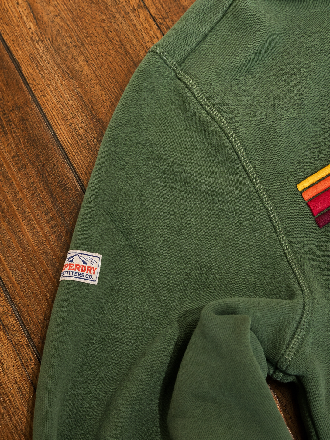 FELPA SUPERDRY BOSTON GREEN