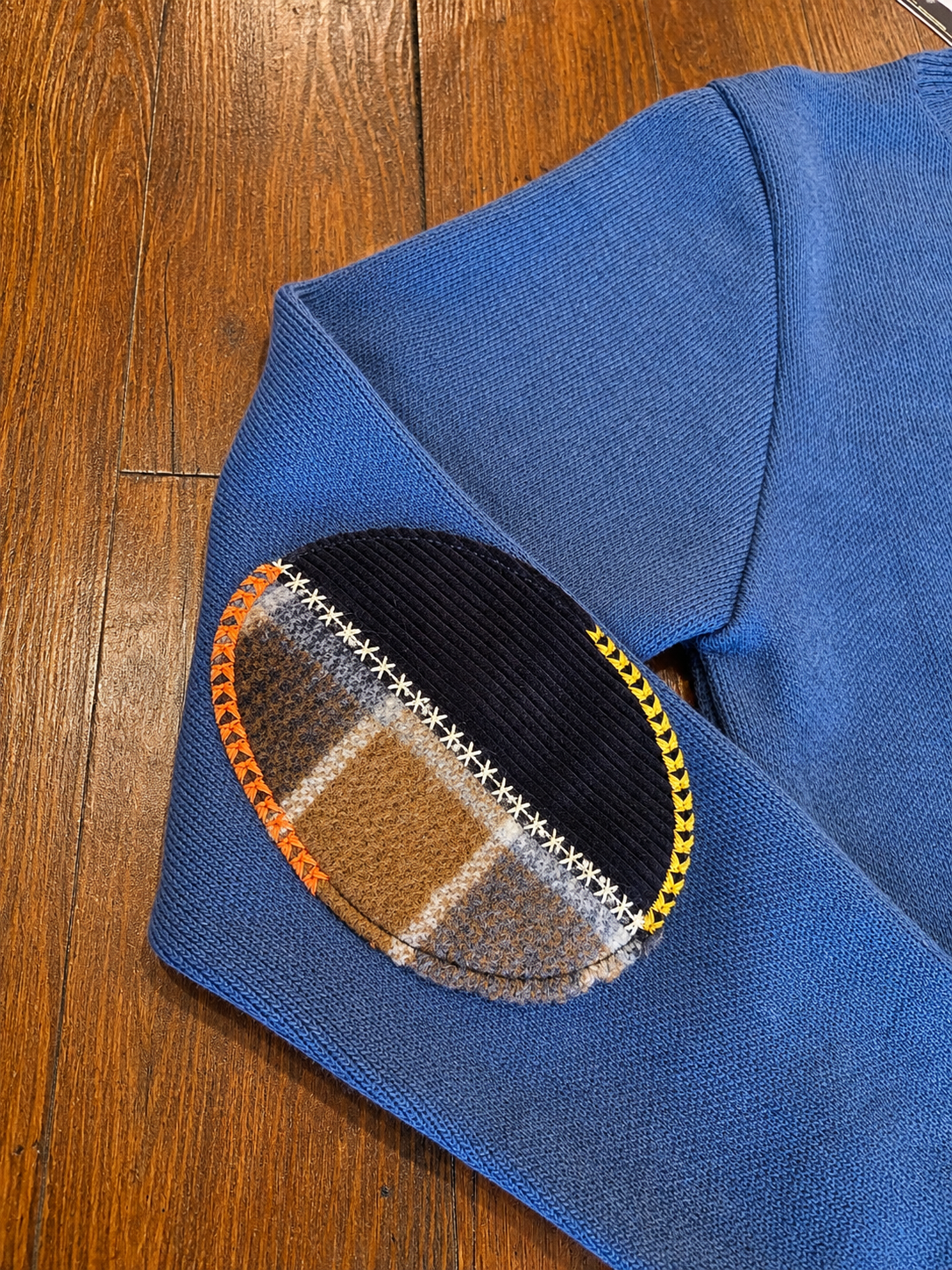 MAGLIA PATCHWORK GOMITI POLVERE