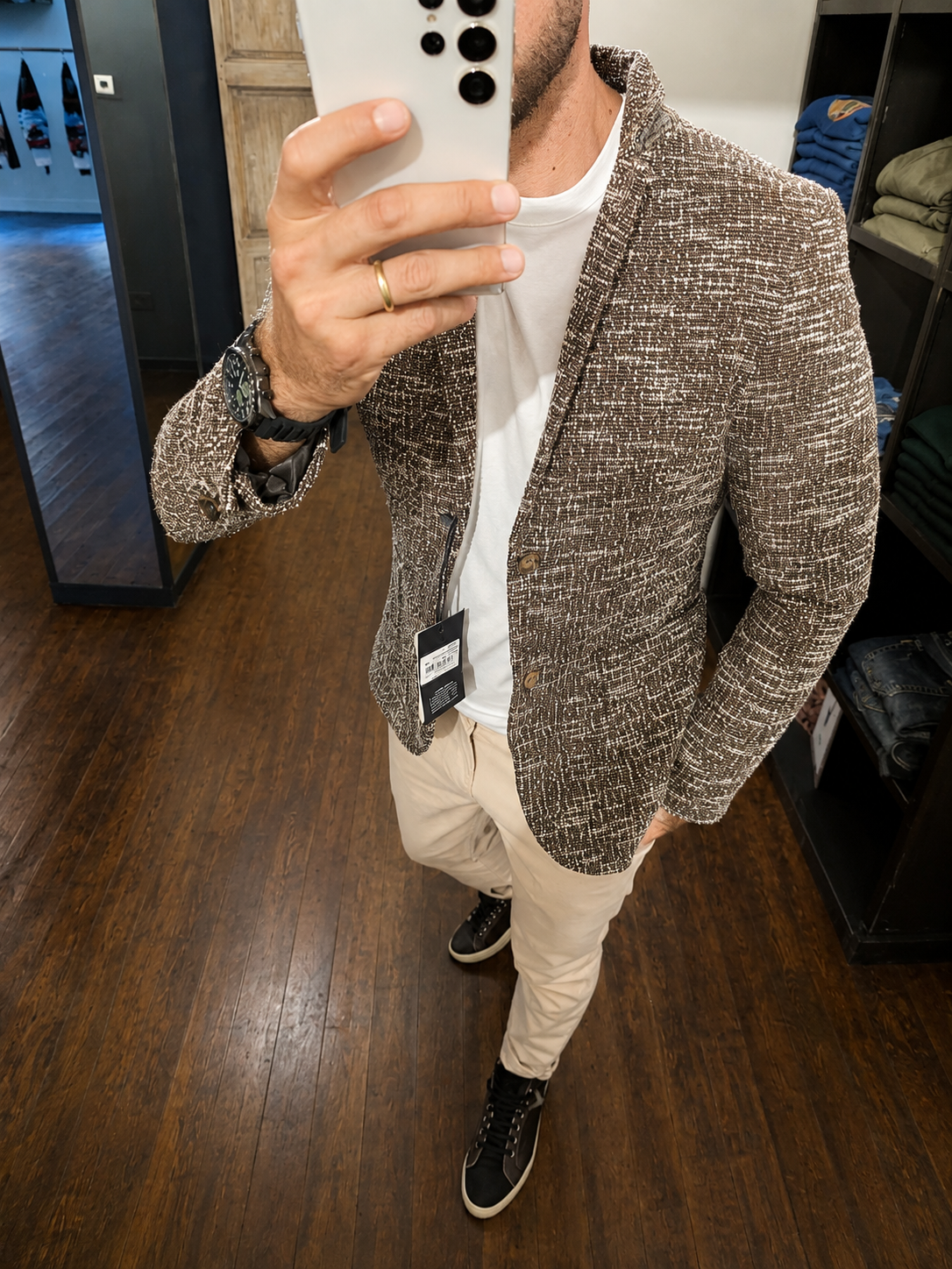 GIACCA BOUCLE' INTRECCIATO