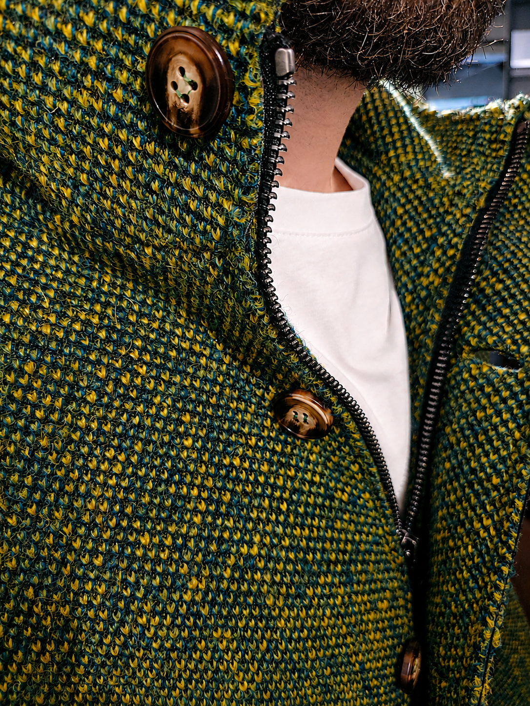 PARKA CORTO PUNTO RISO VERDE