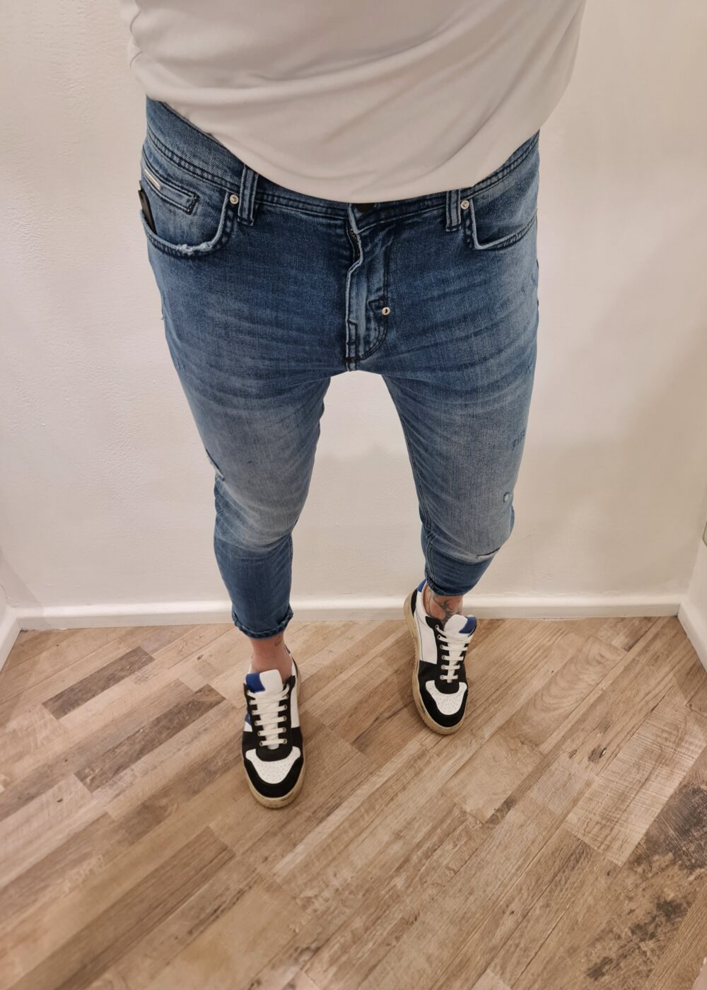 JEANS KARL CAPRI LAVAGGIO BLU